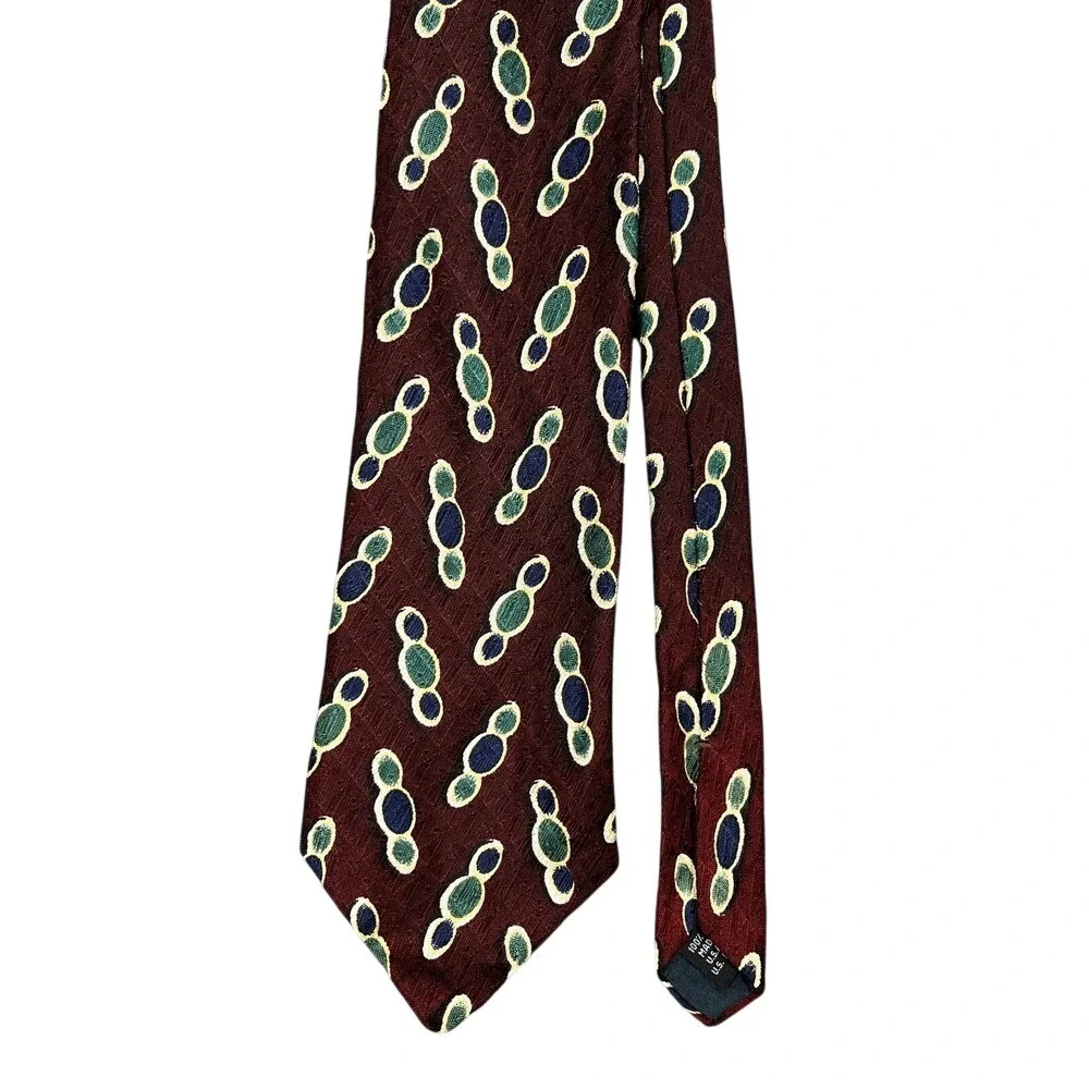 Benny Ricci Silk Tie Mens Vintage USA Made Luxury‎ Classic Retro Old Money Style